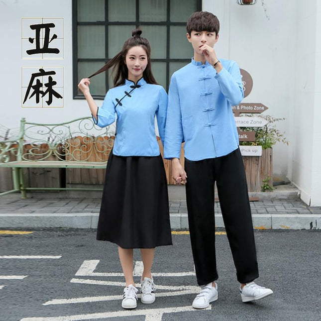 Wholesale Republic of China student clothing May 4th youth clothing Republic of China style women's Zhongshan clothing men's class uniform stage chorus performance clothing