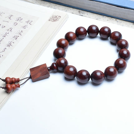 Venus Old Material Zambia Lobular Red Sandalwood Handheld Chain High Oil Mimi Buddha Bead String New Chinese Style Ornament for Men and Women