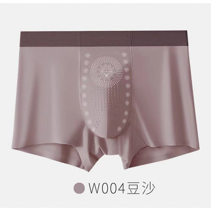 Ice silk men's underwear men's negative ion moisture absorption antibacterial 5A antibacterial crotch boys boxer shorts head fast hand explosions