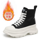 High-top black leather and velvet [collect and purchase for free cleaning] / 34