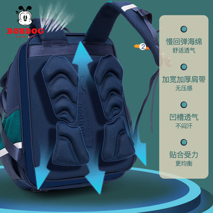 Babu Bean Primary School Schoolbag 2023 New Grade 123 to Grade 6 Children and Girls Lightweight Men's Ridge Protection