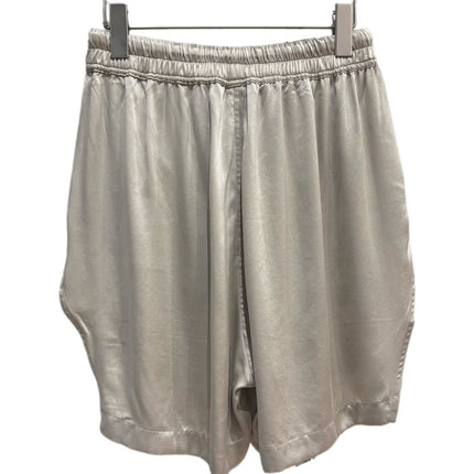 Subhuman Silk Shorts | Asymmetrical Silk Satin Drawstring Fashionable and Versatile Design Casual Shorts