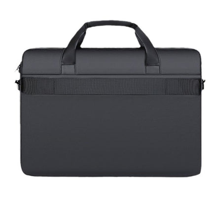 Men's Computer Bag Business Handbag Travel Office Simple Shoulder Bag Leather Film Fabric Fashion Waterproof Briefcase