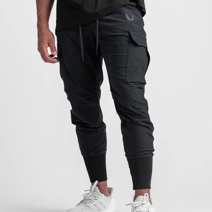 Summer Ice Silk Men's Long Pants, Thin Quick-Dry Pants, Loose Versatile Sports Pants, Breathable Casual Fashion Pants for Men