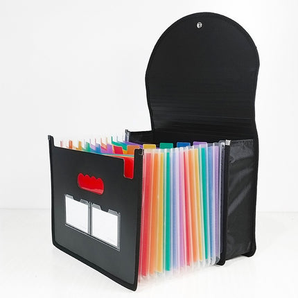 in stock wholesale office file storage pp file bag a4 folder 24 three side seal lanyard flip organ bag