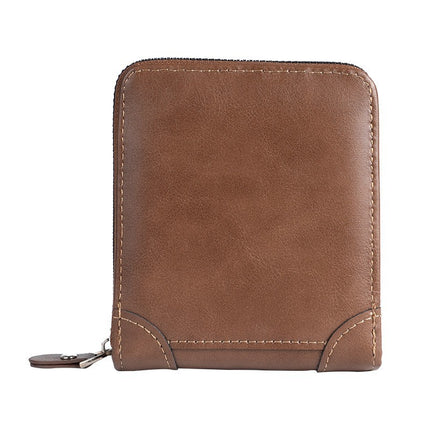 Factory wholesale men's driver's license card set European and American fashion cross-border multi-functional zipper coin purse multi-card card bag