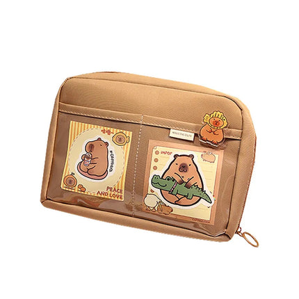 Kappi Bala Large Opening Pencil Case 12 Layer Large Capacity Girls' Stationery Box High Color Value Primary School Girls' Pencil Bag
