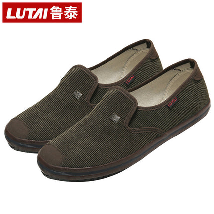 Lu Tai Old Beijing Cloth Shoes Men's Slip-on Lazy Shoes Labor Insurance Shoes Work Shoes Rubber Shoes Casual Shoes Walking Shoes