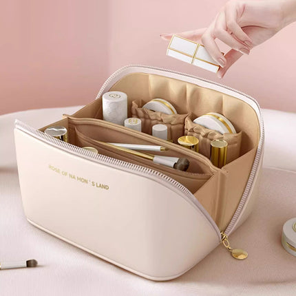Portable Cosmetic Bag for Women, High-End Satchel Large-Capacity Travel Toiletry Bag, High-End Cosmetics Cosmetics Bag