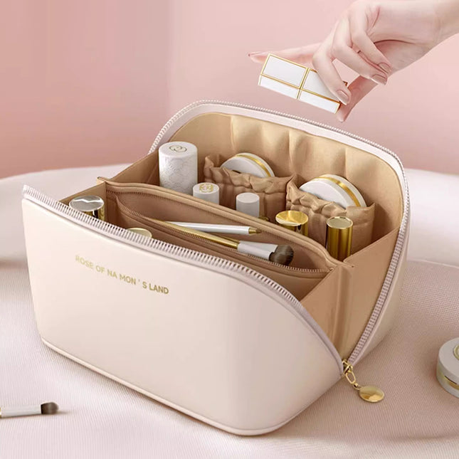Portable Cosmetic Bag for Women, High-End Satchel Large-Capacity Travel Toiletry Bag, High-End Cosmetics Cosmetics Bag