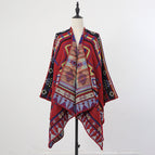 Slit scarf-red