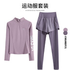 (clearance price) purple two-piece set (purple pants) - grab it while you can! / S