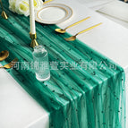 A10 dark green gauze green beads / 150*300CM