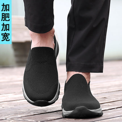 Autumn Soft-Soled Shoes for Men, Elderly Dad Shoes, Wide-Toe Shoes for Big Feet, Extra Wide Shoes for Seniors, Men's Cloth Shoes