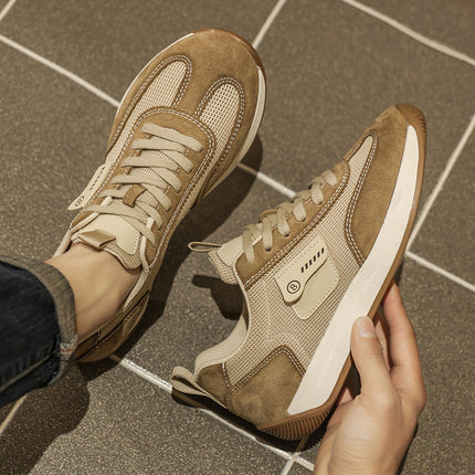 Men's Shoes 2025 Spring New Sports Casual Shoes Men's Versatile Trendy Thick-Soled Training Jogging Shoes