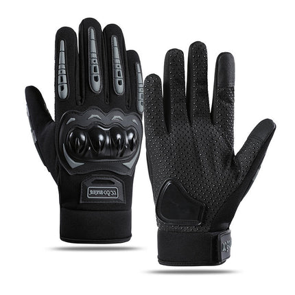 Outdoor Cycling Motorcycle Racing Motorcycle Gloves Touch Screen Anti-Fall Anti-Slip Protective Men's Spring and Summer Full-Finger Breathable