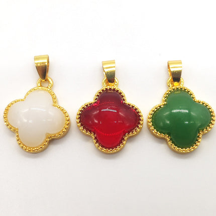 Ancient sand gold imitation jade gold-plated necklace jade brave Guanyin Buddha pendant live welfare drainage small gift supply