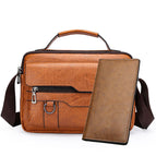 Khaki horizontal large bag + long wallet