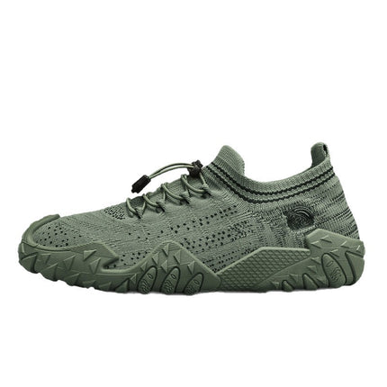 Light Luxury Designer 2025 Summer Style Douyin Live Broadcast Men's Shoes Socks Shoes Ultra-Light Sports Running Breathable Men's Shoes