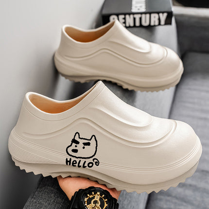 Chef Shoes Men's Autumn and Winter Waterproof Hotel Production Workshop Ktv Safety Shoes Home Kitchen Work Shoes Men's Shoes