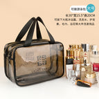 A must-have for travel [upgraded and thickened style] [transparent + coffee] double-layered large size