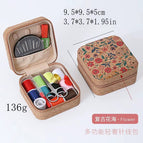 Vintage sewing kit floral embroidery set (pinless version)