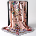 90 Silk Scarf-Figure 7# / 90*90cm