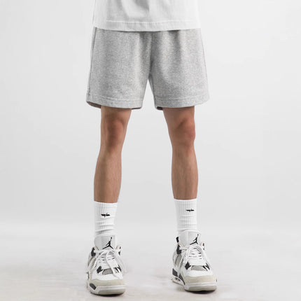 New Summer American Loose Casual Solid Color Grey Five-point Pants Men's Sports Shorts Over-the-knee Basketball Pants for Men