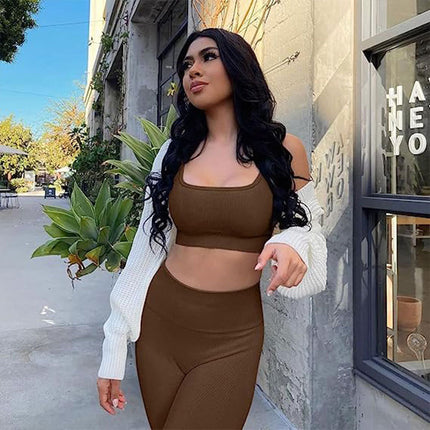 Yoga Clothing Women's 2024 New Short-sleeved Sports Fitness Pilates Training Clothing Top High-grade Four-piece suit