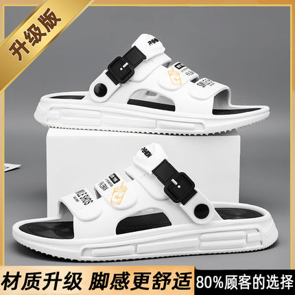 Sandals Men's Summer Outdoor Driving Two-Wear Office Casual Slippers Breathable Lightweight Beach Sandals
