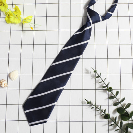 JK Small Tie Women's College Style Lazy Japanese Style Plaid Uniform Shirt Tie Student ins Men's and Women's Short Free Tie