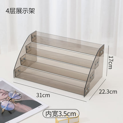 Nail Polish Display Stand Transparent Ladder Rack Nail Art Shop Display Nail Polish Layered Storage Rack Storage Rack Multi-Layer Storage Rack
