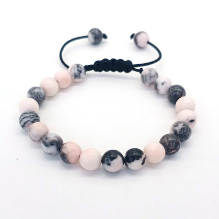 Amazon Hot Selling Natural Stone Beaded Bracelet 8mm Adjustable Size Blue Pine Volcanic Stone Bracelet Manufacturers in stock
