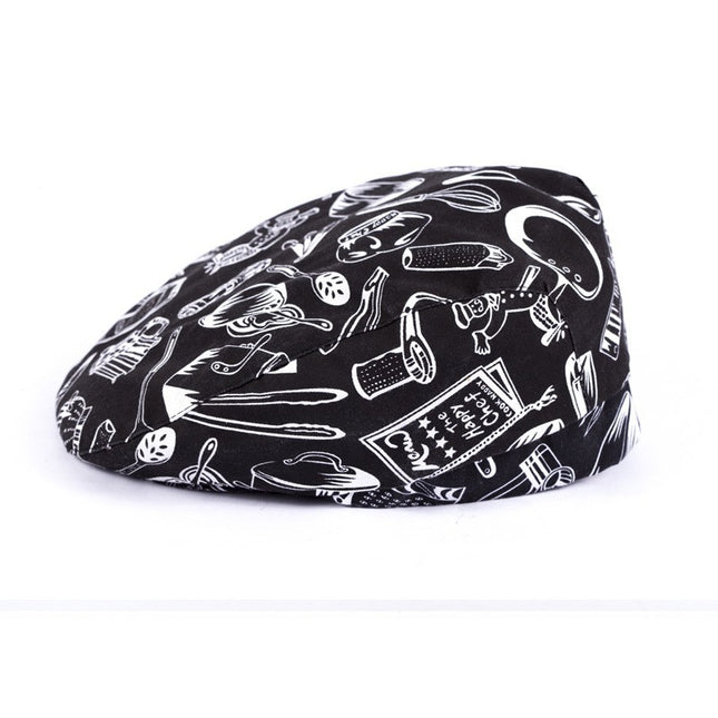 Chef Work Clothes Hat Male Waiter Beret Female Peaked Cap Hotel Workwear Hotel Catering Forward Hat
