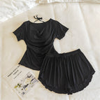33027.2 # (with fixed chest pad) short sleeves + shorts, royal sister pure black / M