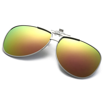 Toad Polarizer Clip Myopia Glasses Men Wear Sunglasses Can Turn Up Sunglasses Women's Big Clip Night Vision Goggles Driving