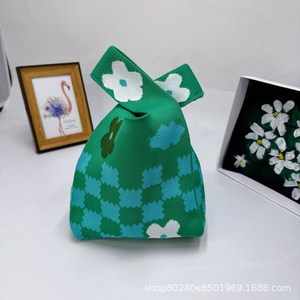 110g Baby Birthday Gift Bag Holiday Knitted Gift Bag Kidsren's First Birthday Party Handbag Gift Knitted Bag