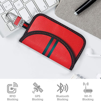 in stock 2 packs of high-end car shielding key bag anti-radiation anti-magnetic anti-theft brush induction keyless protection security