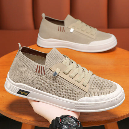 Men's Shoes Spring 2026 New Korean Style Men's Shoes Wholesale Solid Color Casual Canvas Shoes Cross-Border Dropshipping Breathable Single Shoes
