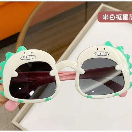 Children's Glasses Baby Sunglasses New Cute Little Dinosaur Cartoon Sunglasses Sun Visors Trendy Boys and Girls Sunglasses