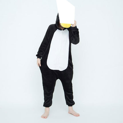 2025 New Cartoon One-Piece Animal Pajamas for Children, Thickeneded Flannel New Performance Clothes, Exclusively for Cross-Border Supply