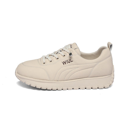 sneaker Casual Shoes Women's 2025 New Spring Middle-aged Mother Shoes Leather Soft Sole Women's Slip-on Shoes