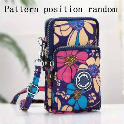 2020 Korean style mobile phone bag women's mobile phone bag packaging zipper printed small bag summer shoulder bag women's crossbody