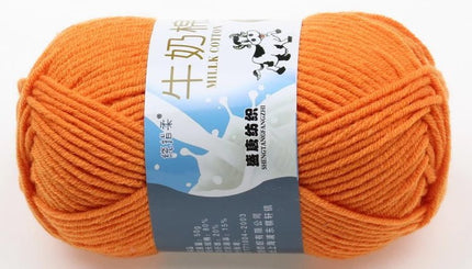 Five-Strand Milk Cotton Wool Ball Wholesale Medium Thick Thread Crochet Doll Shoes Scarf Handmade DIY Knitting Material Package