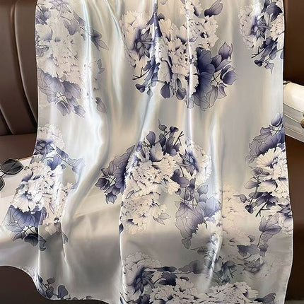 2024 New Arrival Li Brocade Satin Scarf Women's Elegant Printed Fashionable Scarf Spring Autumn Winter Scarf Scarf Shawl