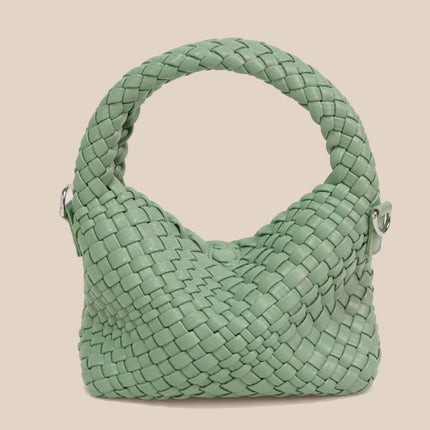 High Texture Handmade Woven Bag Women's Portable Lunch Box Bag 2022 New Niche Design Underarm Bag Shoulder Crossbody Bag