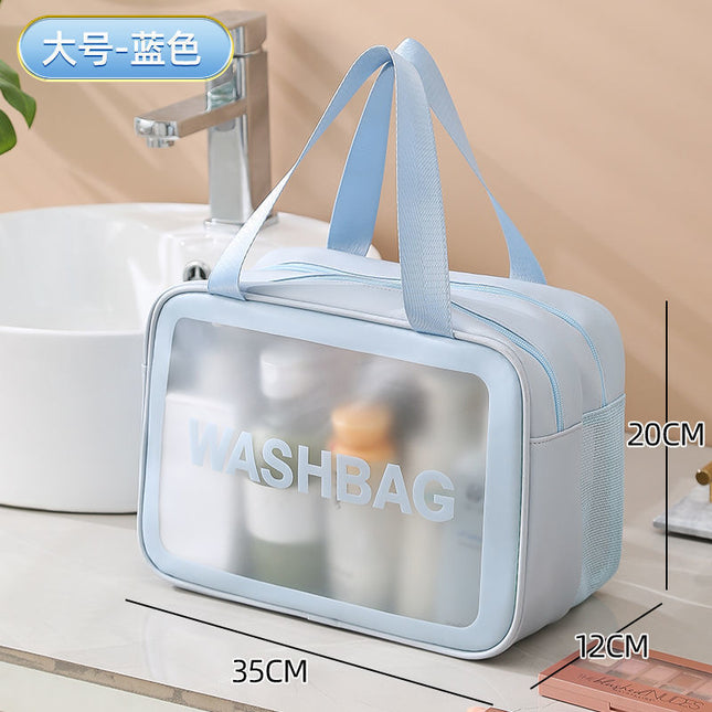 Dry and Wet Separate Cosmetic Bag Multifunctional Portable Travel Wash Bag Large Capacity Waterproof Skin Care Storage Bag New Style