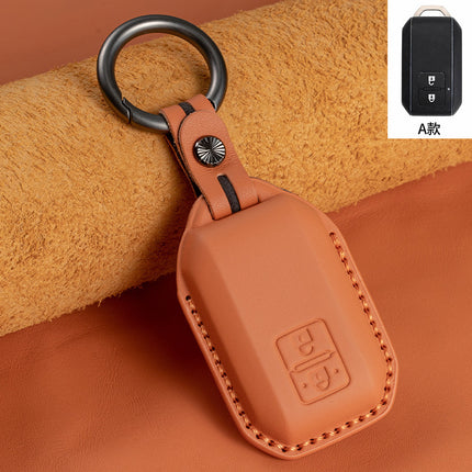 Suitable for Suzuki SUZUKI XL7 first layer cowhide key case solio Muni hustler leather ertiga