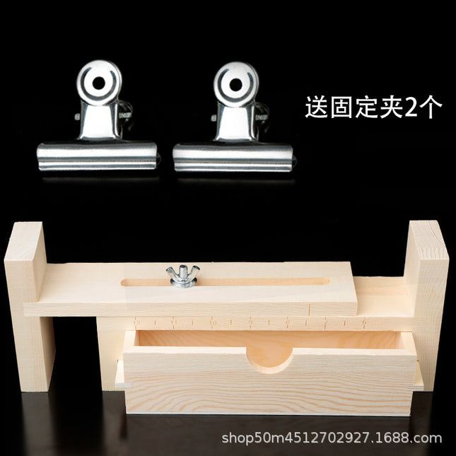 Handmade Weaving Rack Solid Wood Drawer Style Weaving Artifact Bracelet Necklace Rope Weaver No.7 Line Red Rope Accessories