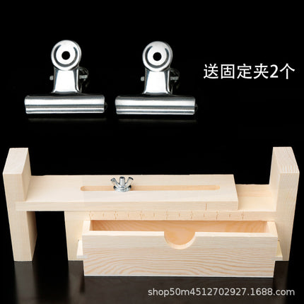 Handmade Weaving Rack Solid Wood Drawer Style Weaving Artifact Bracelet Necklace Rope Weaver No.7 Line Red Rope Accessories